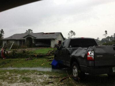 Tropical Storm Andrea damage