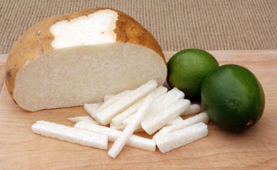 jicama and limes