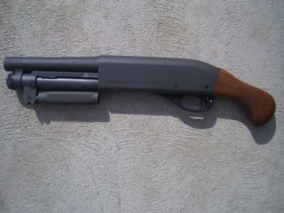 Image result for serbu super shorty foregrip on a full size shotgun