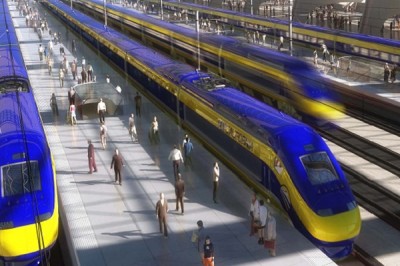 high speed rail, eminent domain, california