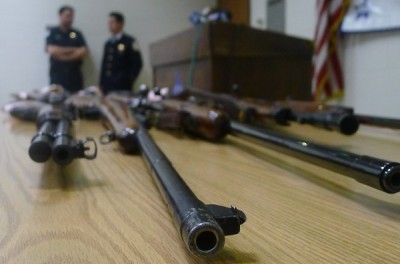 police confiscated guns