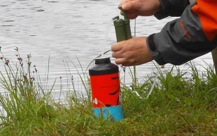 Drinking water safely in the wilderness