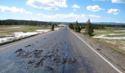 Yellowstone Supervolcano Is Liquefying Roads And Turning ‘Asphalt Into Soup’