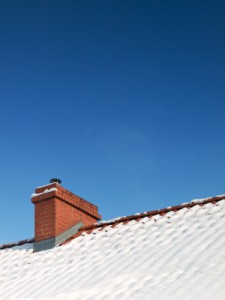 chimney in snow