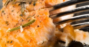 Baked Salmon and Wild Rice