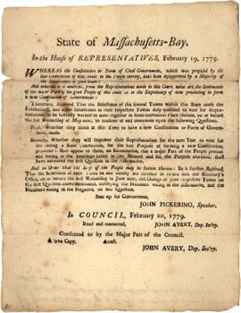 Foundations of the US Constitution: Massachusetts