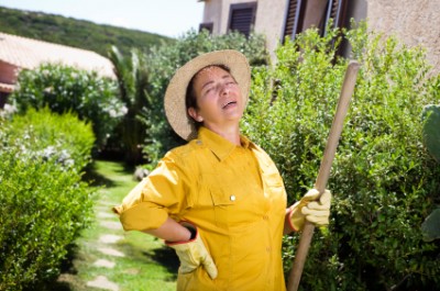 gardening back pain