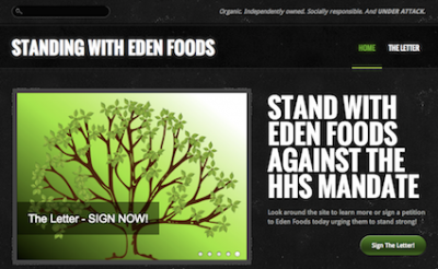 eden foods birth control