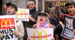 Fast Food And Retail Worker Strike Supported By SEIU