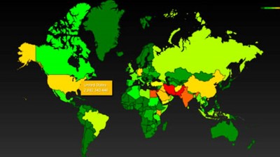 nsa world spying map