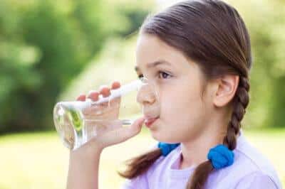 drinking clean water