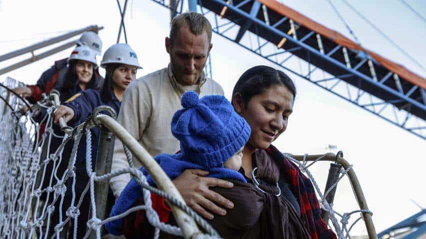 family lost at sea