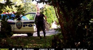 Hidden Camera: Policeman Removes Gun Rights Sign From Man’s Yard