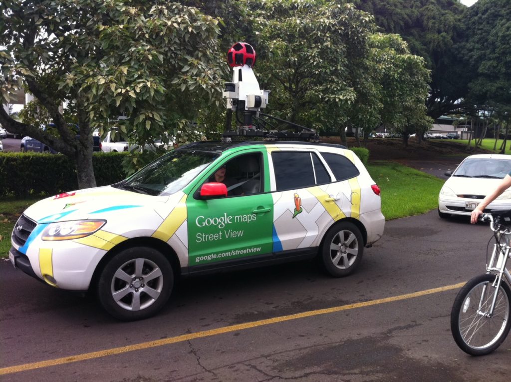 Google maps car