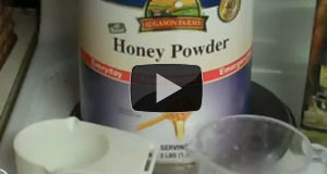 Food Storage: Rehydrating Honey Powder