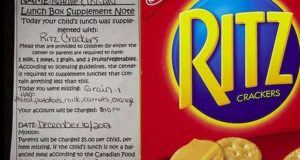 Mom Fined $10 For Child’s ‘Unhealthy’ Lunch; School Gives Kid Ritz Crackers