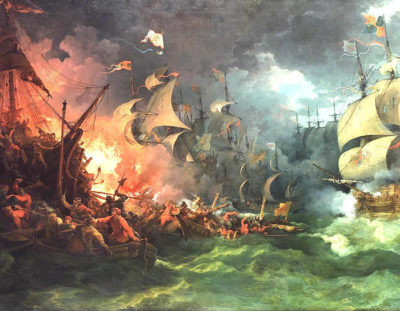 Spanish Armada battle