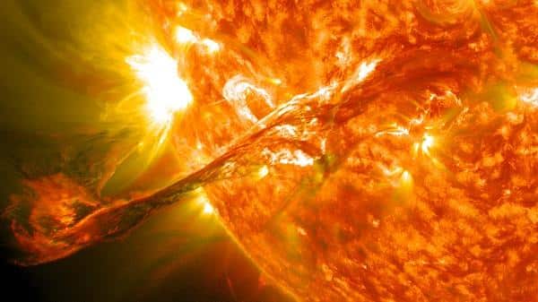 solar flare cme report near miss power grid