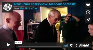 Ron Paul Interview Announcement