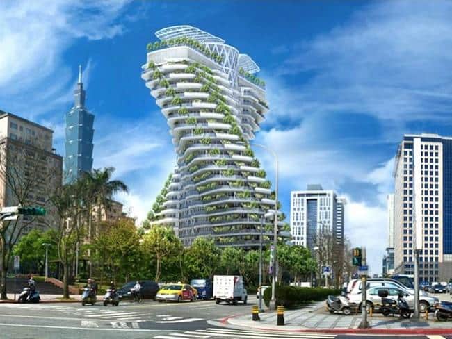 urban rooftop organic garden Vincent Callebaut