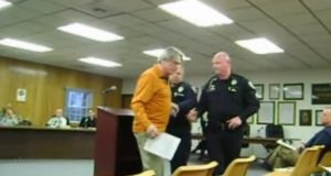 Arrested For ‘Free Speech’ At Town Council