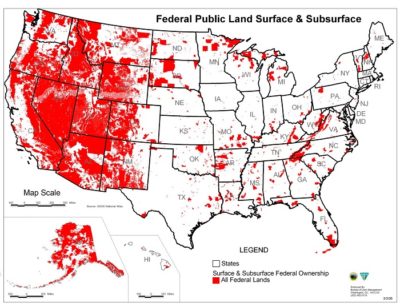 Land federal government owns