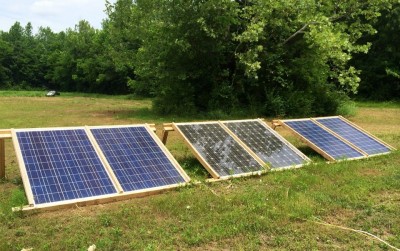 Solar panels in the front yard. Image source: AL.com