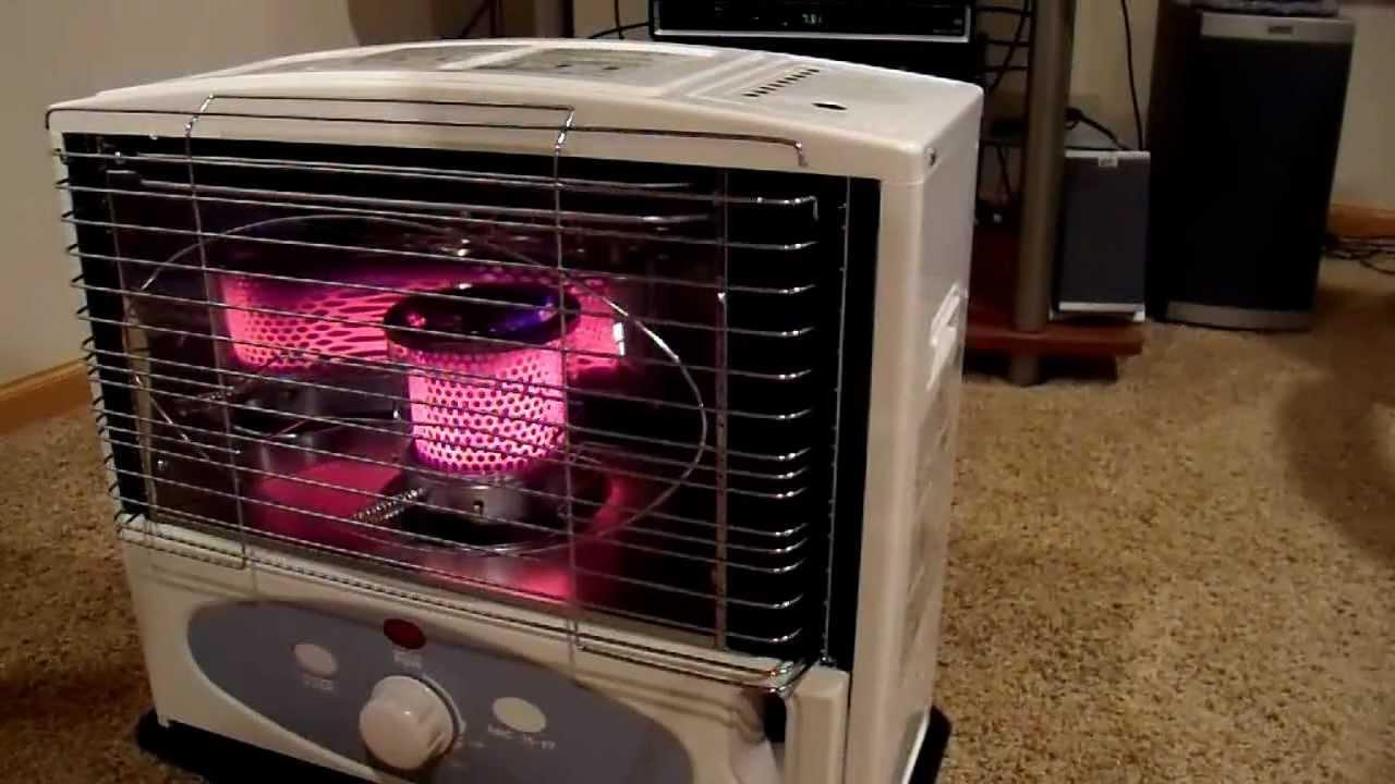 kerosene heater in living room