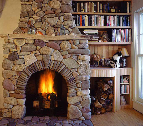 Building An All Natural Stone Fireplace, Building A Natural Stone Fireplace