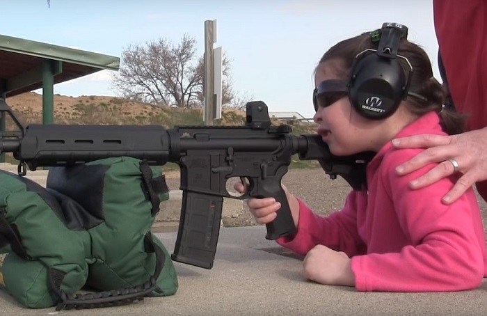 VIDEO: 7-Year-Old Shooting An AR-15 For The 1st Time Blows Away Liberal Media Myths