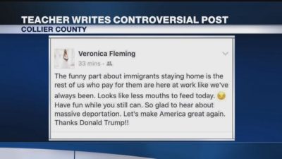 Teacher Reassigned After Pro-Trump, Immigration-Related Facebook Post