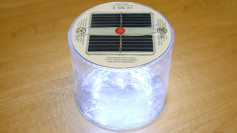 Solar Survival Lantern for post