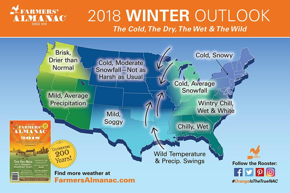 The Farmers’ Almanac Just Released Its Winter Forecast. And It’s More