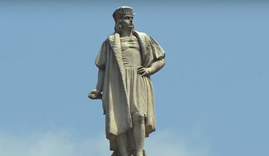 America, 2017: Police Are Guarding Christopher Columbus Statutes Against Vandals