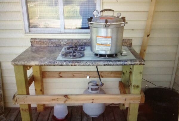 The $100 Simple Outdoor Canning Kitchen