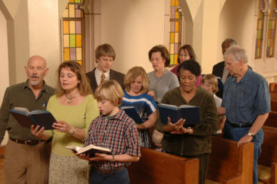 Singing Hymns in Church