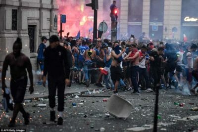 France Riots World Cup Win